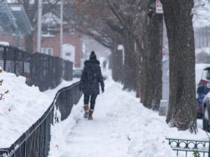 slips on icy sidewalks