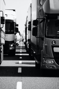 Trucks on Road