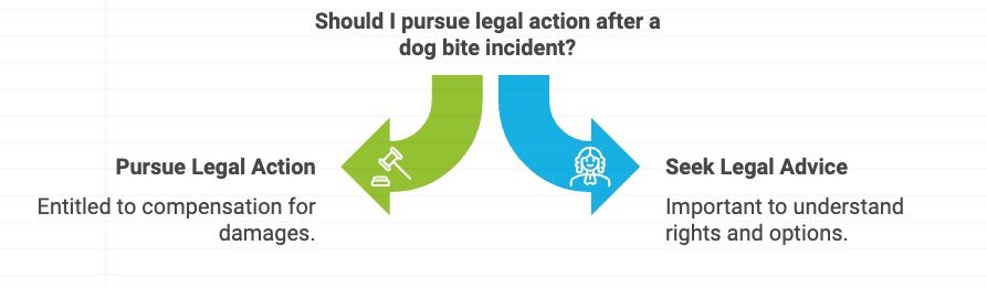 Should I pursue legal action after a dog bite incident?